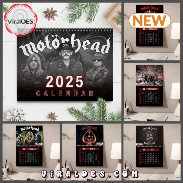 Motörhead Rock Band 2025 New Year Calendar