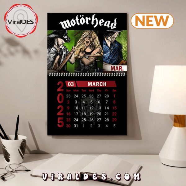 Motörhead Rock Band 2025 New Year Calendar