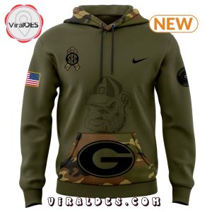 Georgia Bulldogs Camo 2024 Salute to Service Hoodie