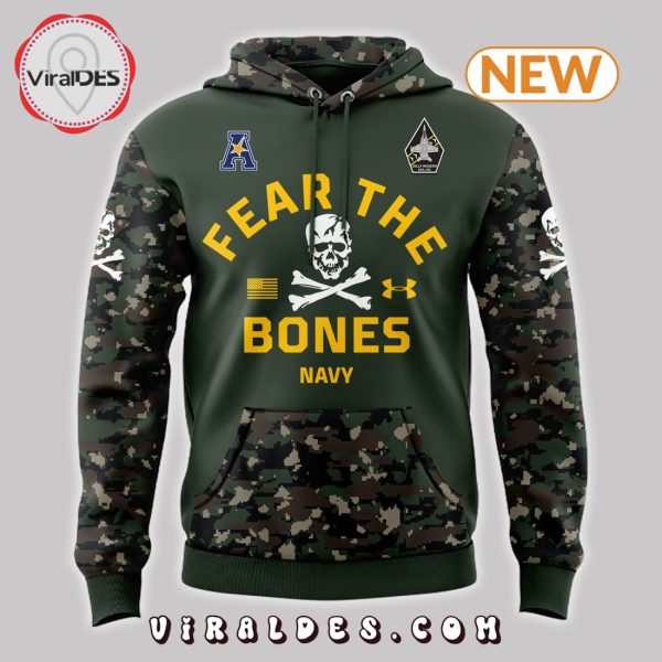 Navy Midshipmen 2024 Camo Dear The Bones Hoodie