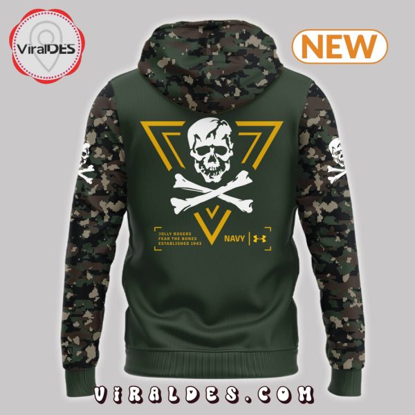 Navy Midshipmen 2024 Camo Dear The Bones Hoodie