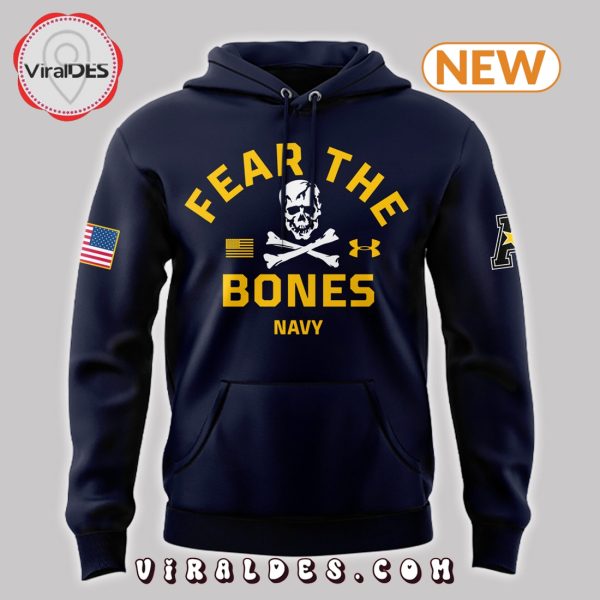 Navy Midshipmen Fear the Bones Navy Hoodie