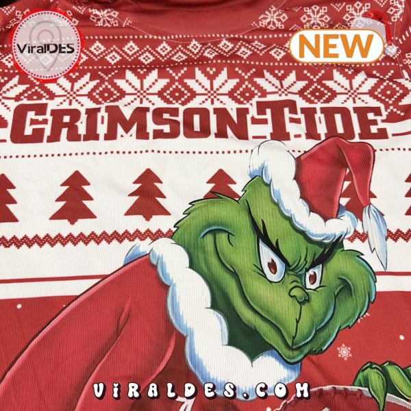 NCAA Alabama Crimson Tide Grinch Christmas Ugly Sweater