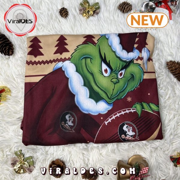 NCAA Florida State Seminoles Grinch Christmas Ugly Sweater