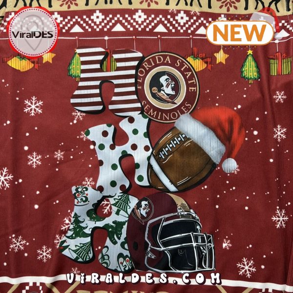 NCAA Florida State Seminoles HO HO HO Ugly Sweater