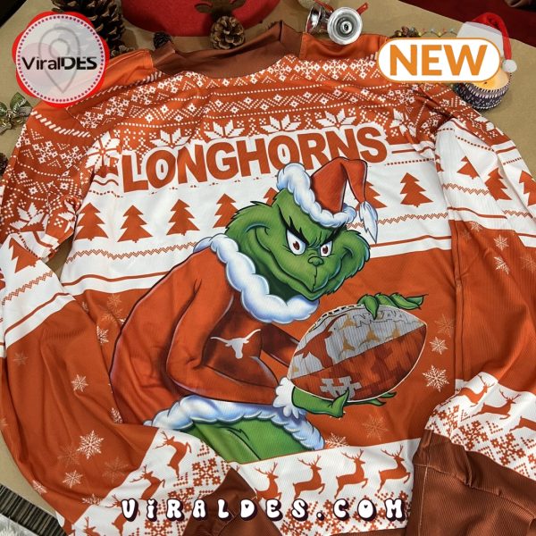 NCAA Texas Longhorns Grinch Ugly Sweater