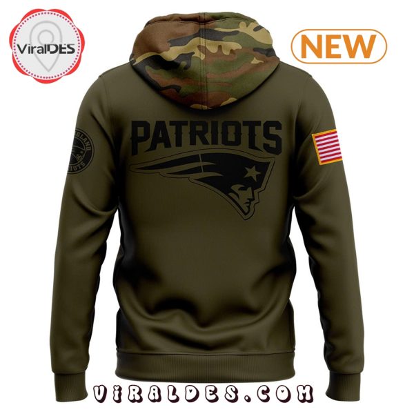 New England Patriots Camo 2024 Salute to Service Hoodie