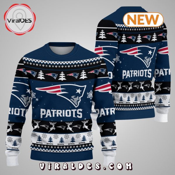 New England Patriots Football Christmas Ugly Sweater