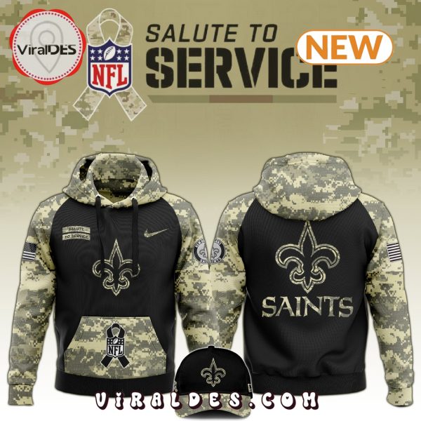 New Orleans Saints Salute to Service Hoodie, Jogger, Cap