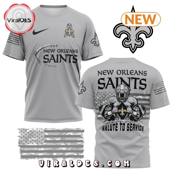 New Orleans Saints White Salute to Service Shirt