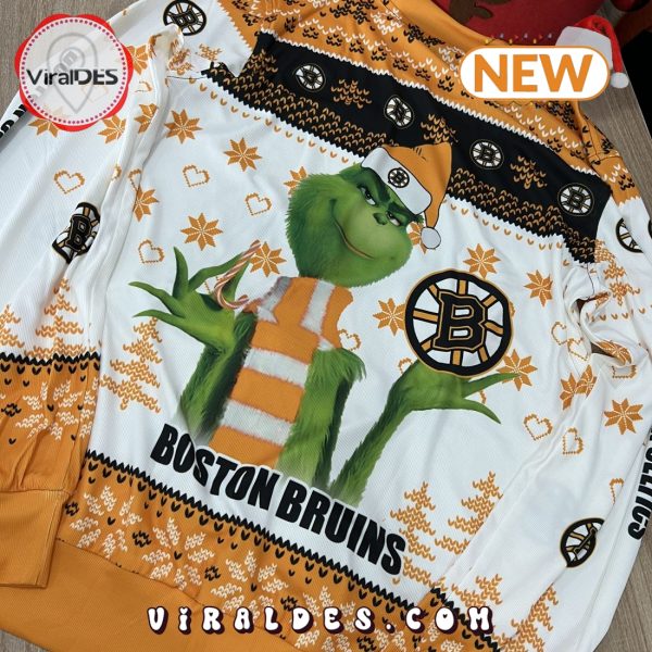 NHL Boston Bruins The Grinch Christmas Ugly Sweater