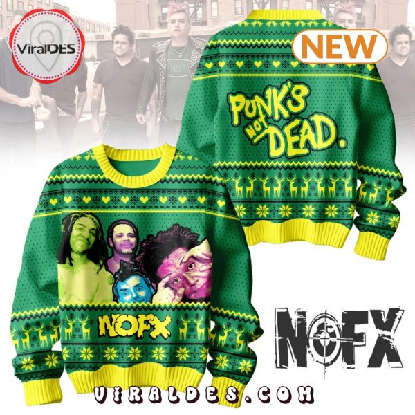 NOFX Band Punk’s Not Dead Christmas Ugly Sweater