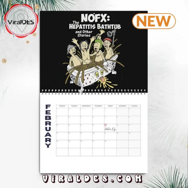 NOFX Rock Band 2025 New Year Calendar