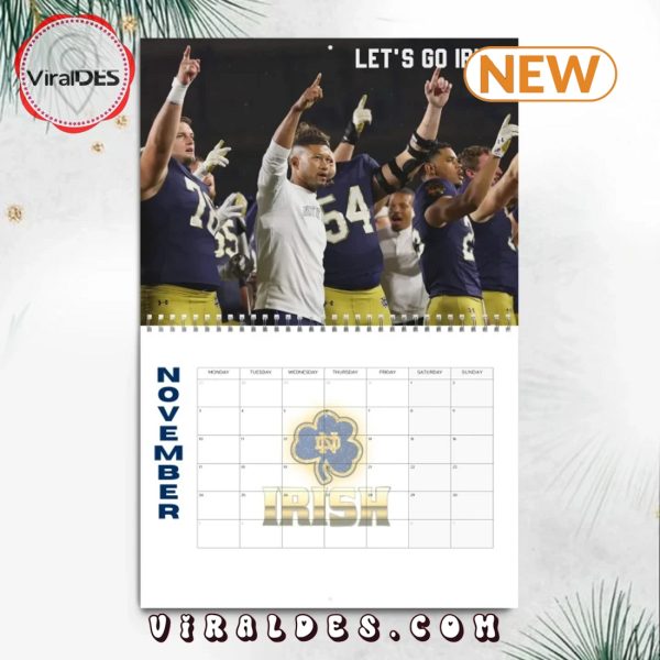 Notre Dame Fighting Irish 2025 New Year Calendar