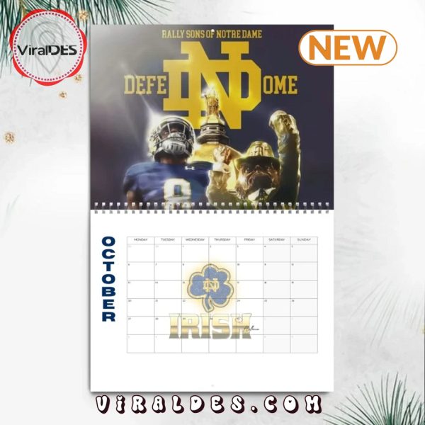 Notre Dame Fighting Irish 2025 New Year Calendar