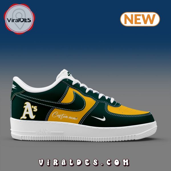 Oakland Athletics Custom Name Air Force 1 Sneakers