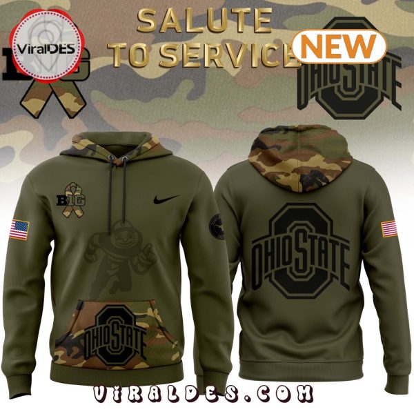 Ohio State Buckeyes Camo Salute to Service Hoodie