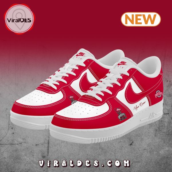 Ohio State Custom Name Air Force 1 Shoes