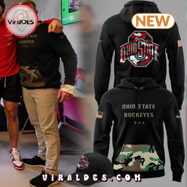 Ohio State Football Camo 2024 Hoodie, Jogger, Cap