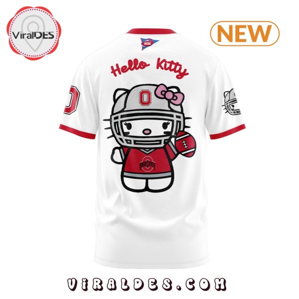 Ohio State Football x Hello Kitty White T-Shirt, Jogger, Cap