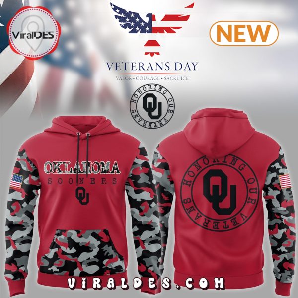 Oklahoma Sooners 2024 Veterans Camo Hoodie, Jogger, Cap