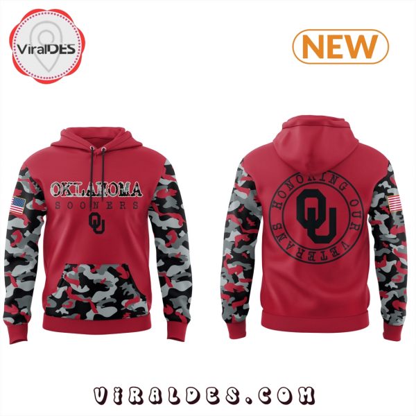 Oklahoma Sooners 2024 Veterans Camo Hoodie, Jogger, Cap