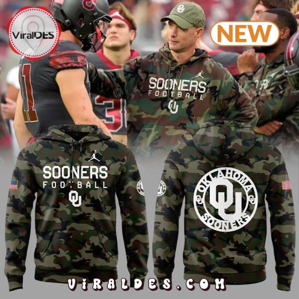 Oklahoma Sooners Football 2024 Camo Hoodie