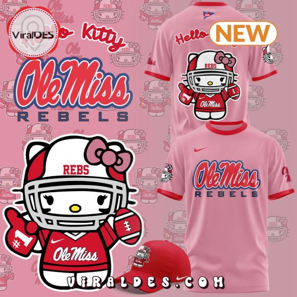 Ole Miss Football x Hello Kitty Purple T-Shirt, Jogger, Cap