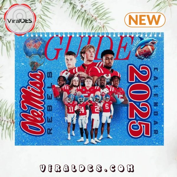 Ole Miss Rebels Football 2025 New Year Calendar