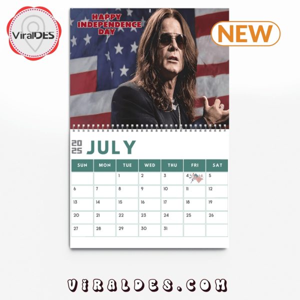 Ozzy Osbourne 2025 New Year Calendar