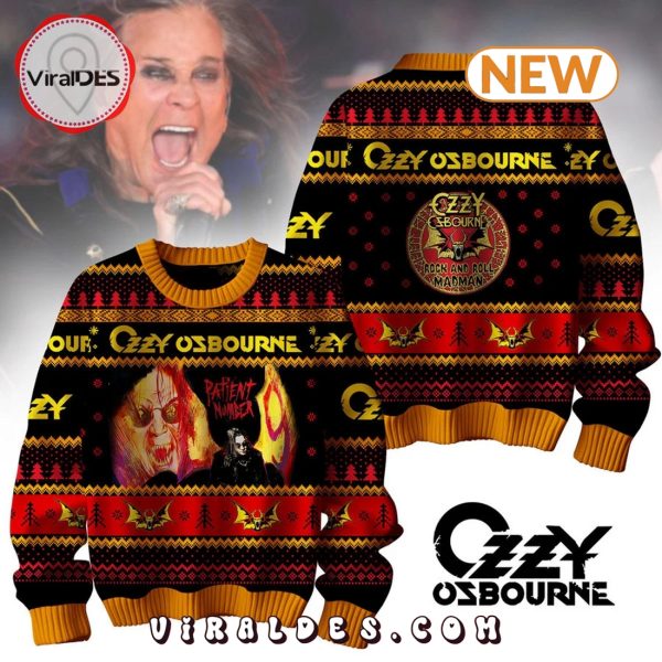 Ozzy Osbourne Christmas Ugly Sweater