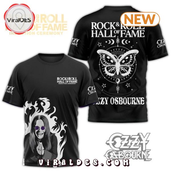 Ozzy Osbourne – Rock & Roll Hall of Fame Black Shirt