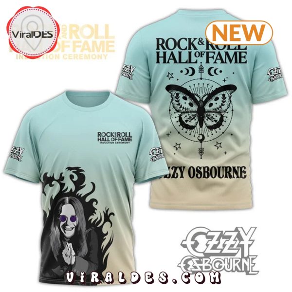 Ozzy Osbourne – Rock & Roll Hall of Fame Light Blue Shirt