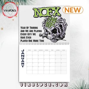 NOFX Rock Band 2025 New Year Calendar