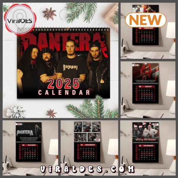 Pantera Band 2025 New Year Calendar