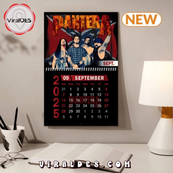 Pantera Band 2025 New Year Calendar