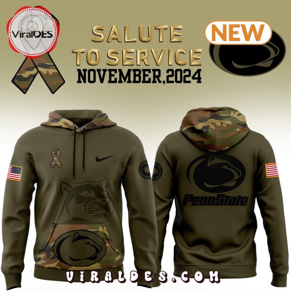 Penn State Football Camo 2024 Salute to Service Hoodie