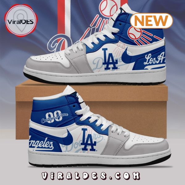 Personalized Los Angeles Dodgers MLB Air Jordan 1 Hightop