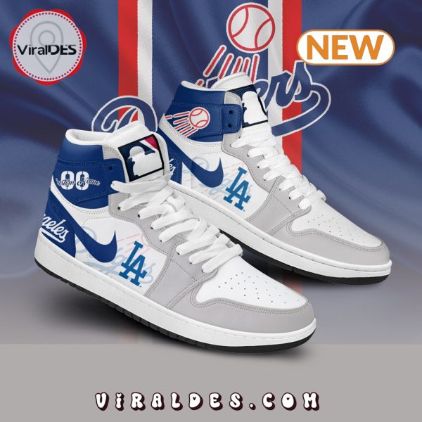 Personalized Los Angeles Dodgers MLB Air Jordan 1 Hightop