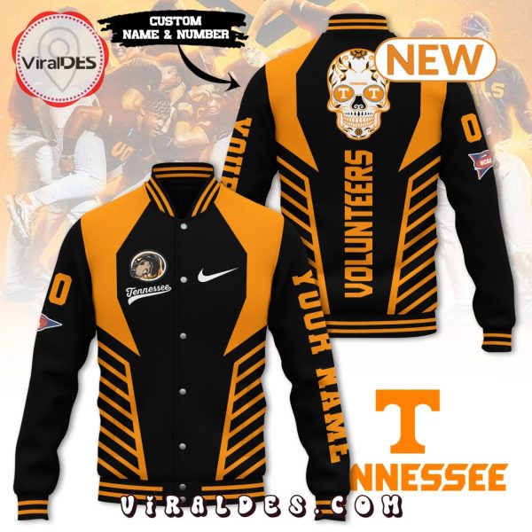 Personalized Tennessee Volunteers Skull Baseball Jacket