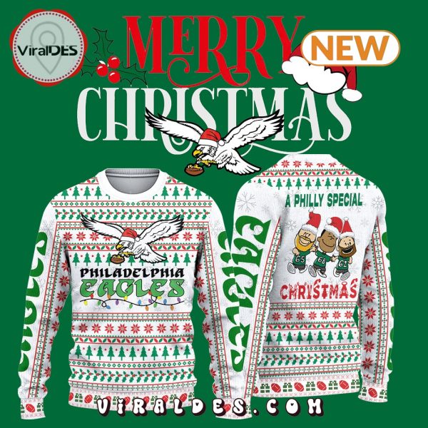 Philadelphia Eagles A Philly 2024 Christmas Knitted Sweater