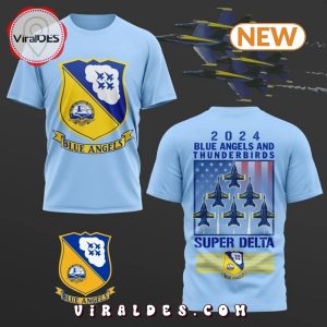 2024 Blue Angels Thunderbirds Super Delta Blue Shirt