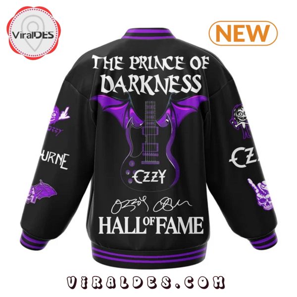 Prince of Darkness Ozzy Osbourne Signatures Baseball Jacket