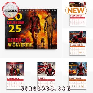 Deadpool & Wolverine 2025 New Year Calendar