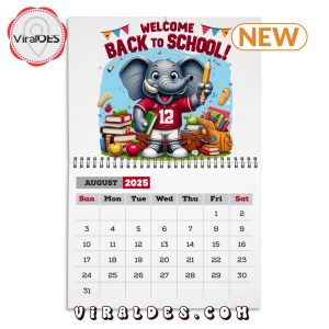 Alabama Crimson Tide Football 2025 Calendar