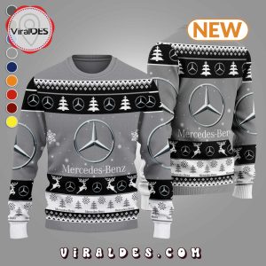 Mercedes-Benz 2024 Christmas Gray Ugly Sweater