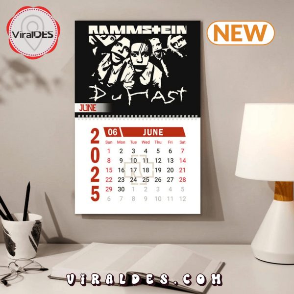 Rammstein Band 2025 New Year Calendar