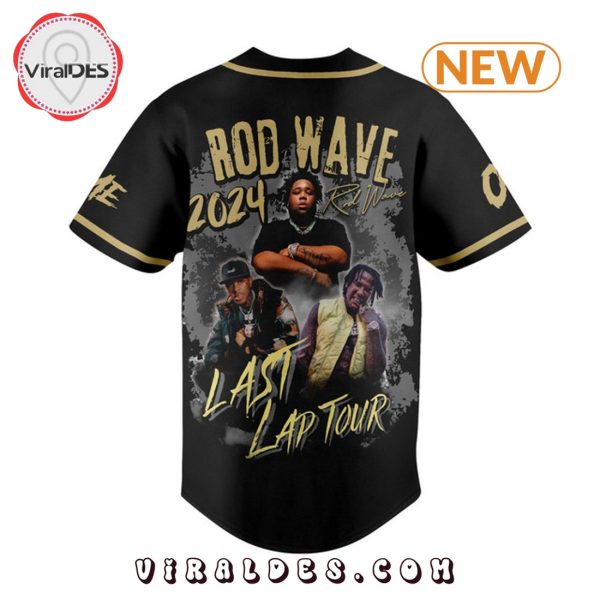 Rod Wave 2024 Last Lap Tour Custom Baseball Jersey