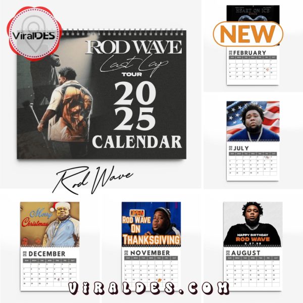 Rod Wave Signatures 2025 New Year Calendar