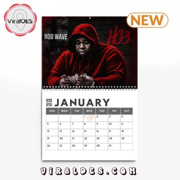 Rod Wave Signatures 2025 New Year Calendar